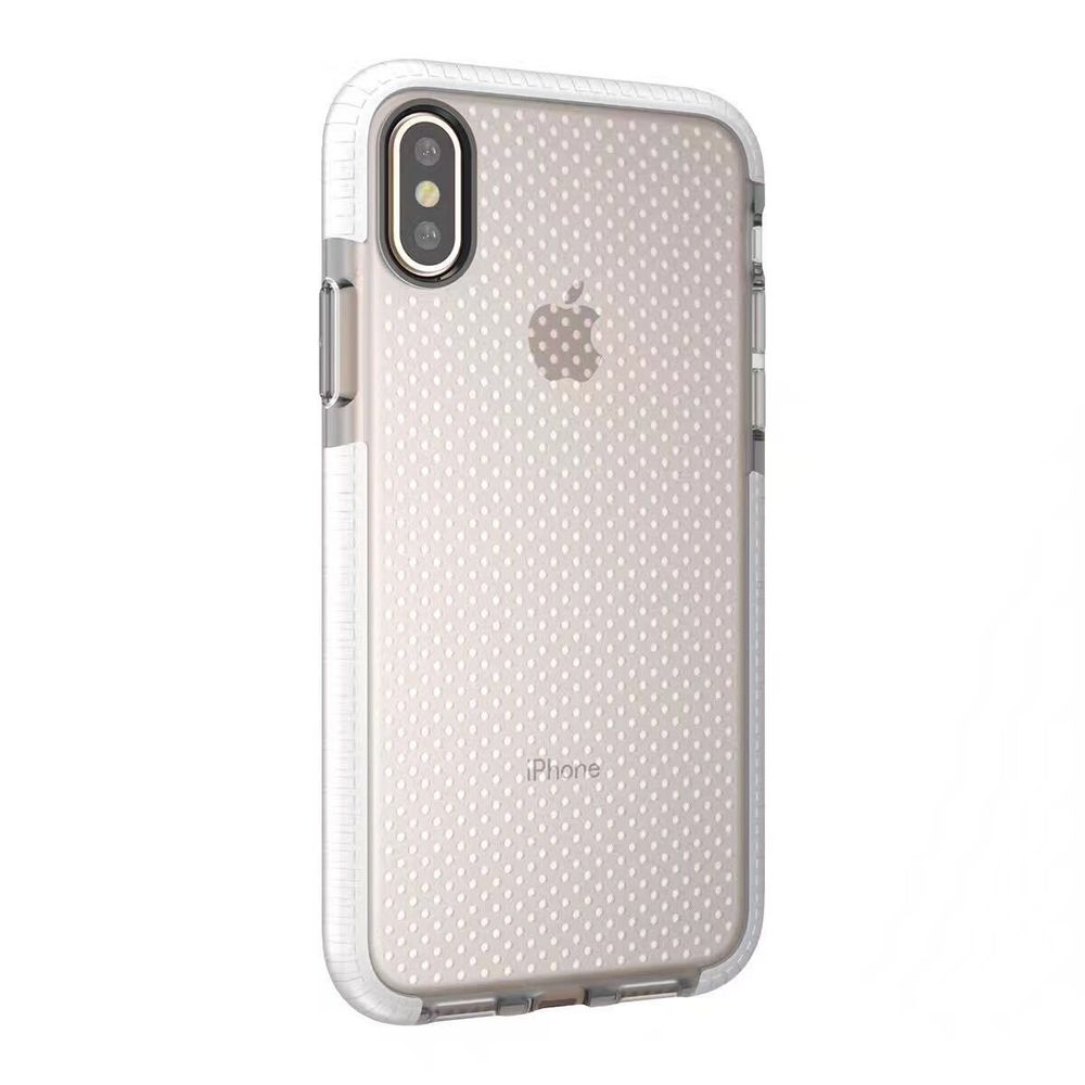 iPHONE Xs Max Mesh Hybrid Case (White)